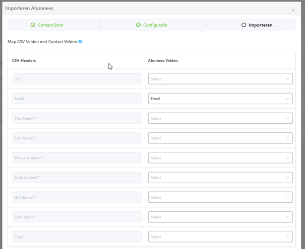 Contacten importeren image 3
