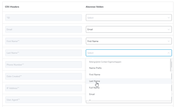Contacten importeren image 4