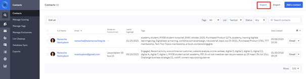 Contacten importeren image 6