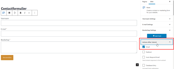 Hoe creëer je een contactformulier? image 13