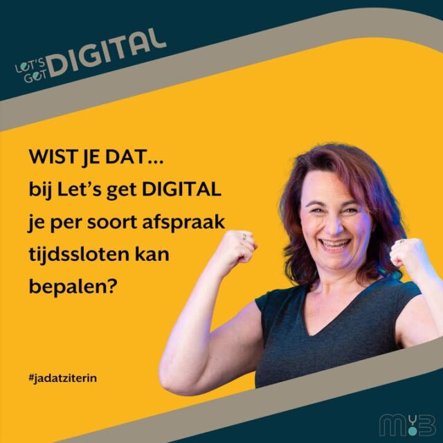 Sommige afspraken duren langer dan andere.
Een intakegesprek kan bijvoorbeeld meer dan 2 uur duren, terwijl een kennismakingsgesprek met 20 minuten toekomt.En intakegesprekken zijn nu eenmaal vermoeiender dan een kennismaking. Je bent ook maar een mens, toch? 🤷‍♀️Met de bookingtool van Let's get DIGITAL kan je perfect bepalen dat intakegesprekken enkel in de voormiddag kunnen, en de koffiedates enkel in de namiddag 😉. Op die manier kan je jouw afspraken afstemmen op jouw energie.Want zelfzorg is natuurlijk ook heel belangrijk.Meer weten? Let's talk 😃
https://bit.ly/3O9LtzY#jadatziterin #mindyourownbusiness
#customercommunicationplatform